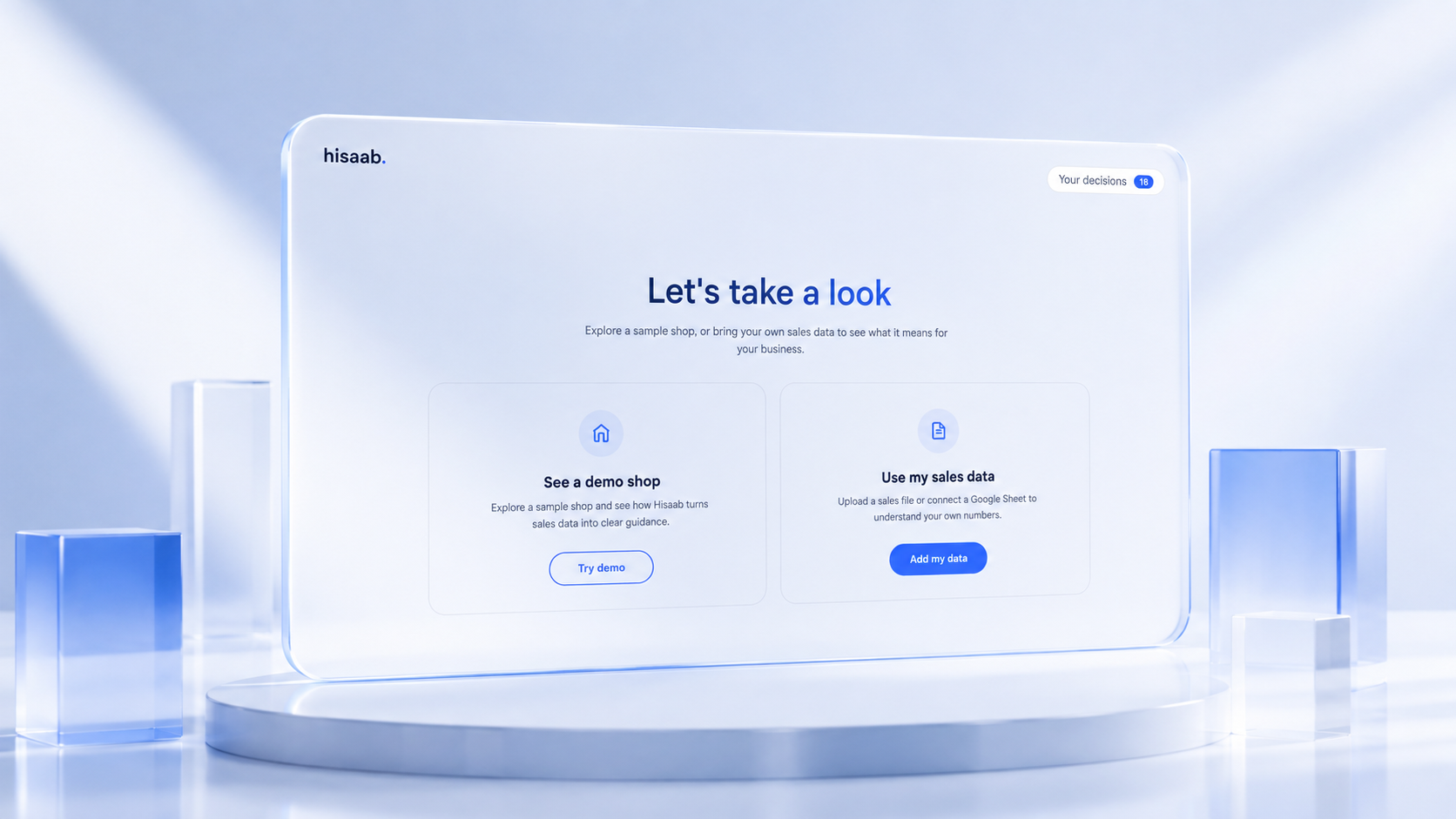 Hisaab financial intelligence dashboard